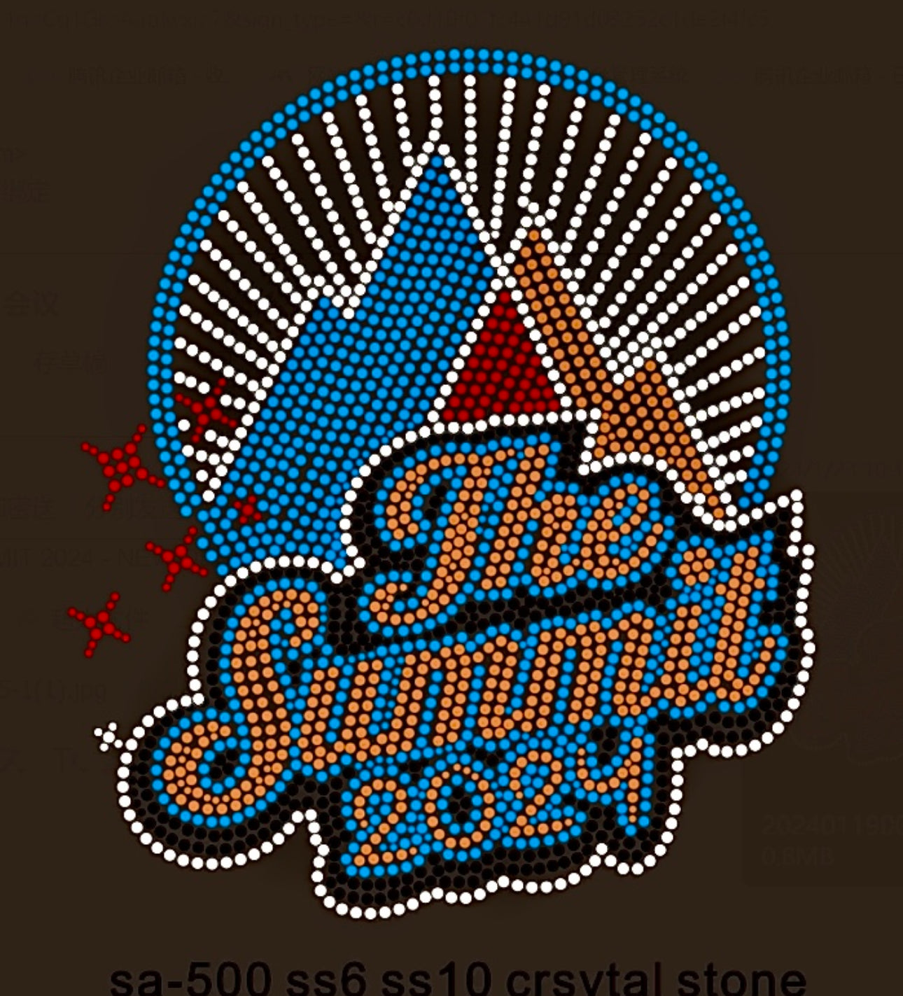 THE SUMMIT 2024 (FULL COLOR) RHINESTONE TRANSFER Glitzy Bling Transfers