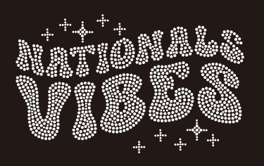 NATIONALS VIBES RHINESTONE TRANSFERS . – Glitzy Bling Transfers