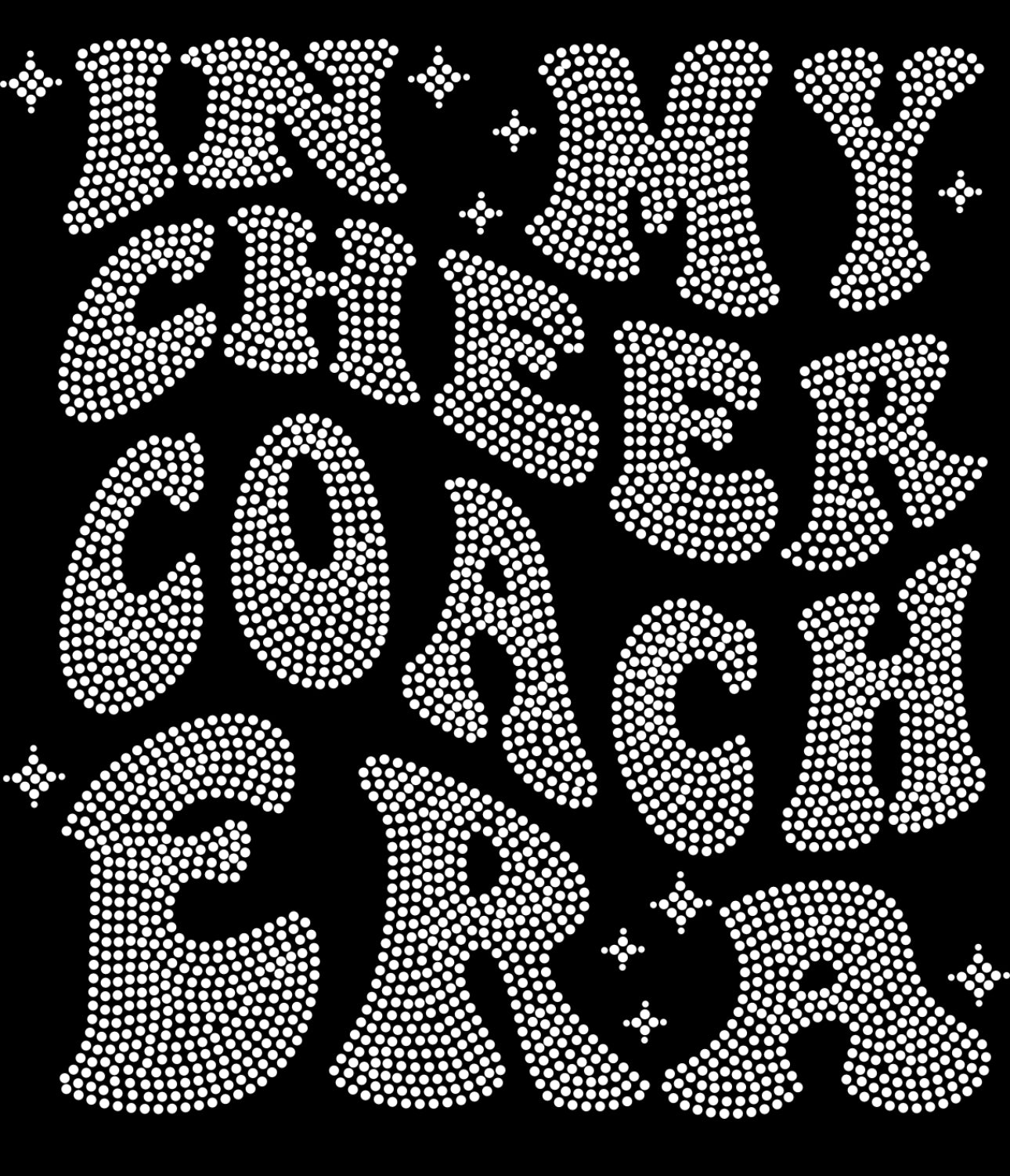 IN MY CHEER COACH ERA AB RHINESTONE TRANSFER