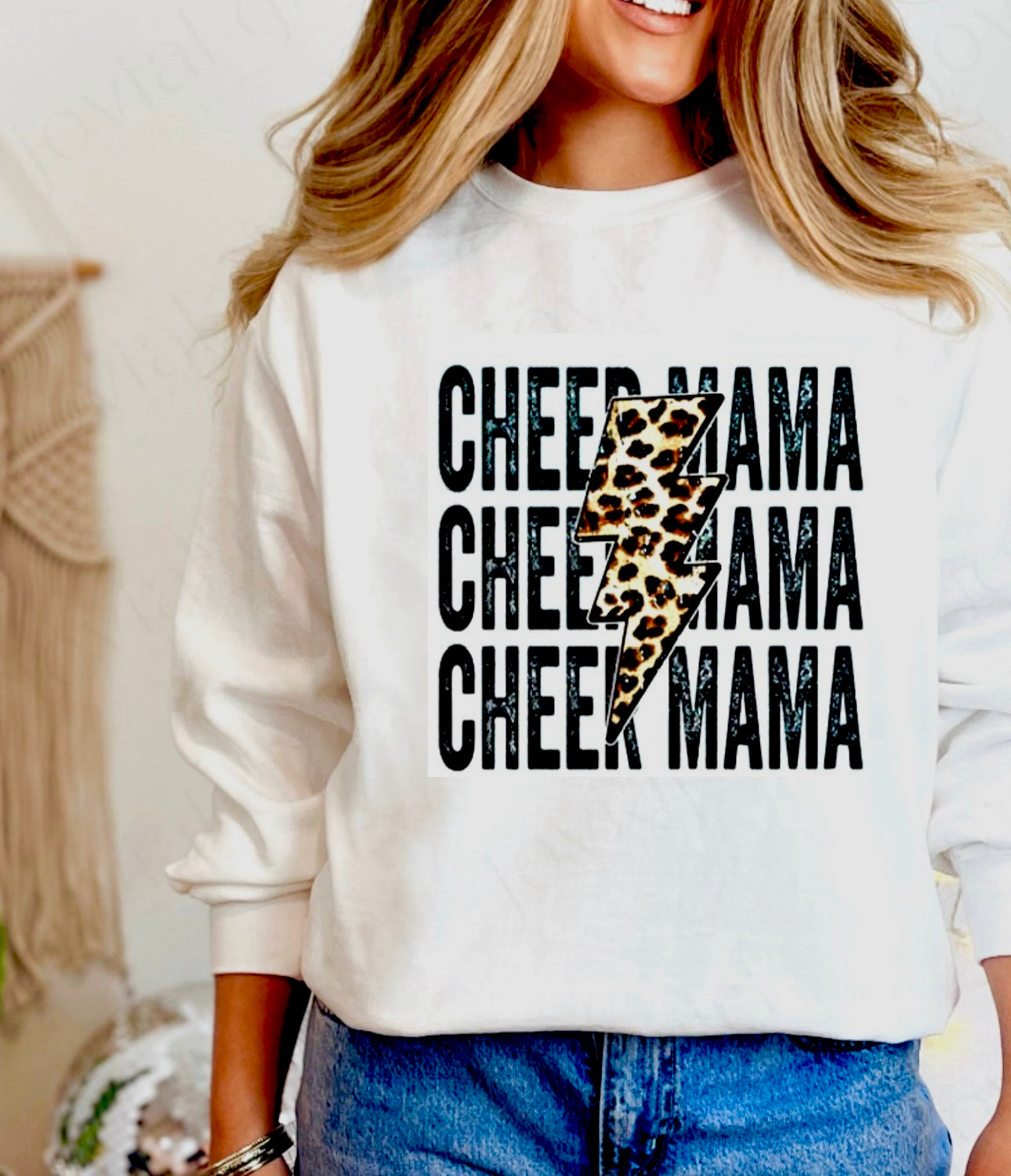 CHEER MOM LEOPARD DTF INK TRANSFER