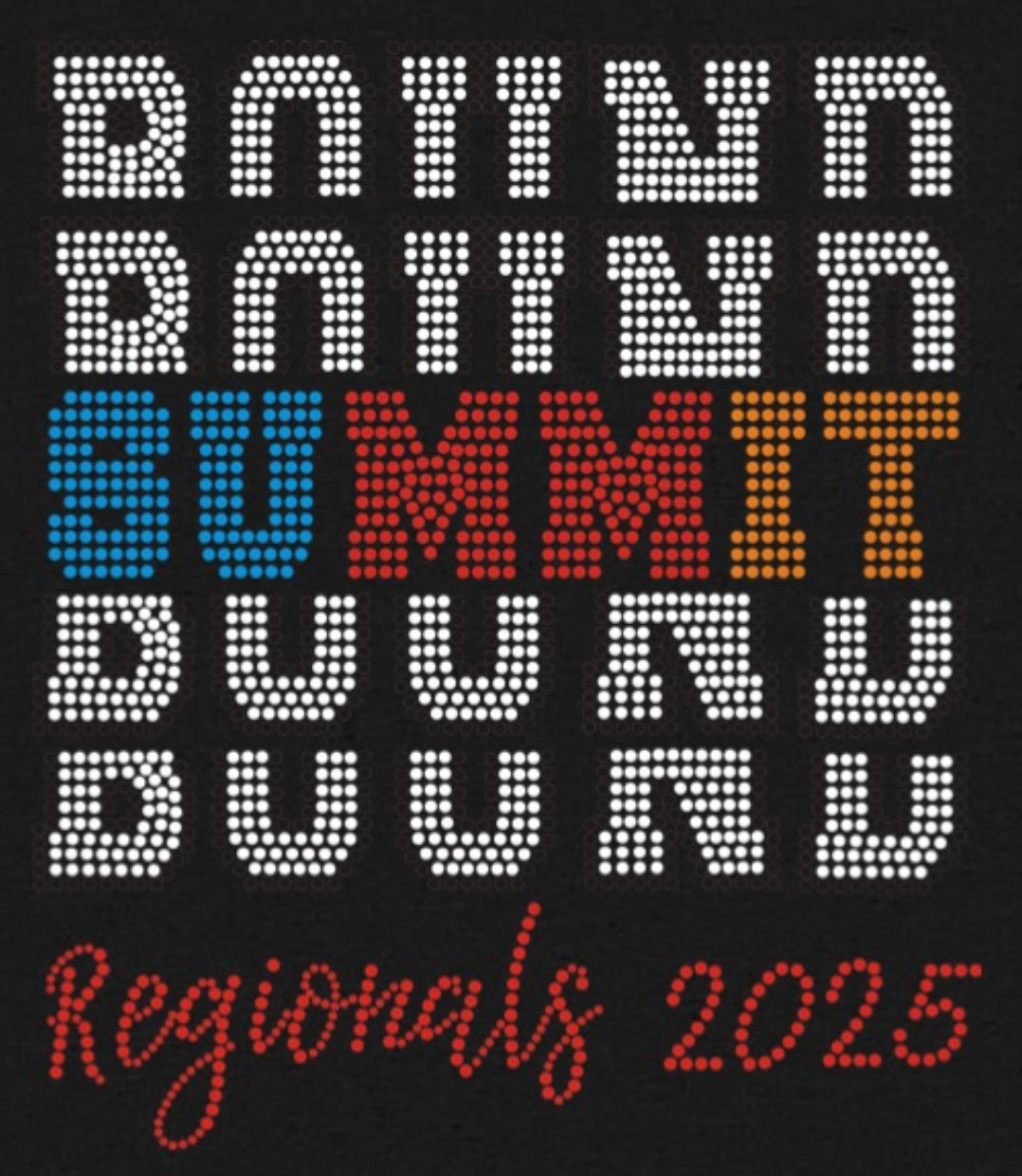 SUMMIT BOUND REGIONALS 2025 RHINESTONE TRANSFER