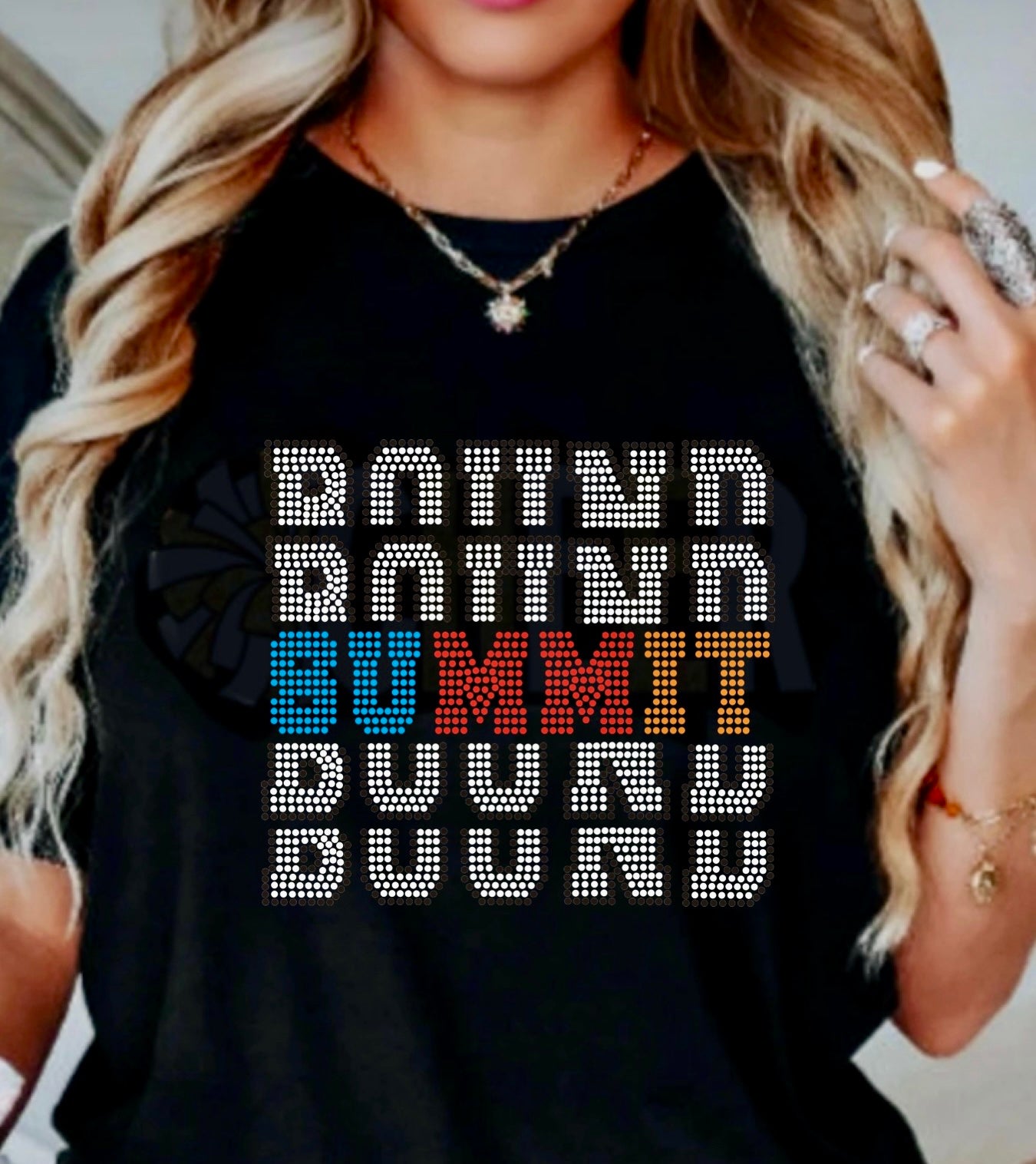 SUMMIT BOUND RHINESTONE MULTI COLOR TRANSFER