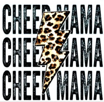 CHEER MOM LEOPARD DTF INK TRANSFER