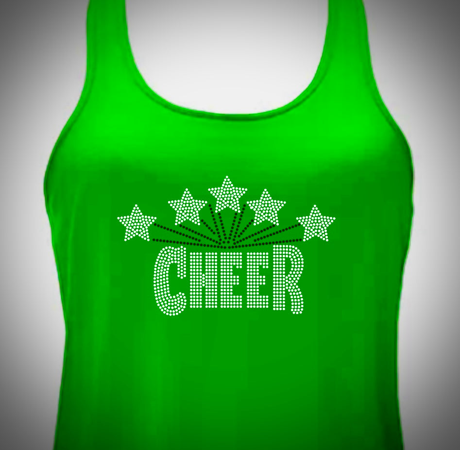 CHEER STARS RHINESTONE TRANSFER