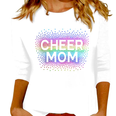 CHEER MOM SPANGLE HOLOGRAPHIC VINYL TRANSFER