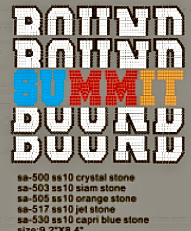 SUMMIT BOUND RHINESTONE MULTI COLOR TRANSFER