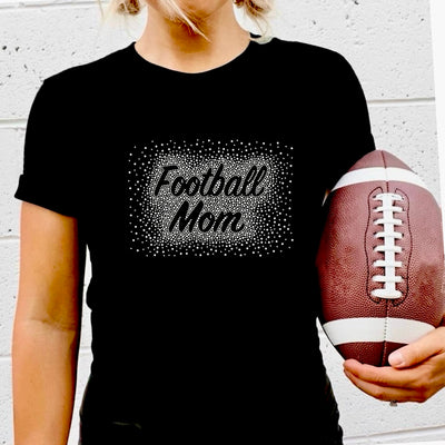 FOOTBALL MOM AB RHINESTONE TRANSFERS