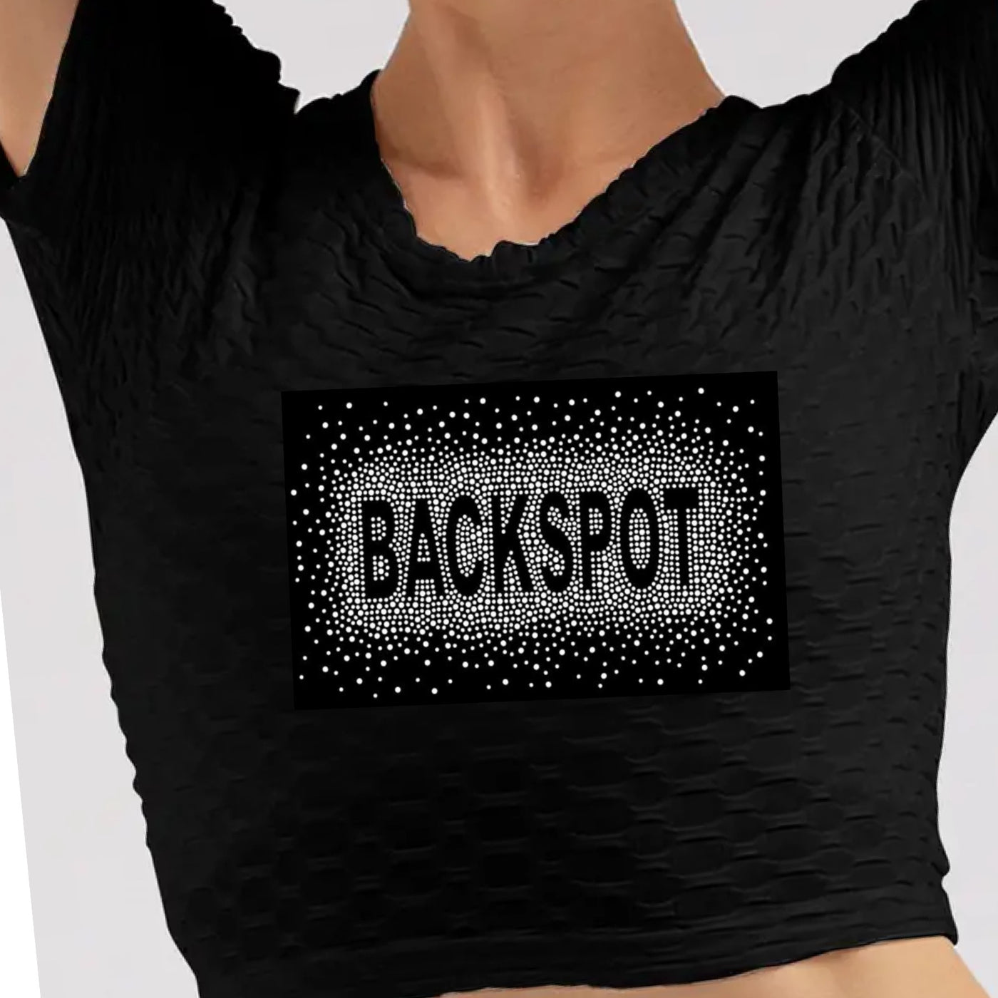 BACKSPOT AB RHINESTONES BLOCK FONT BURST TRANSFER