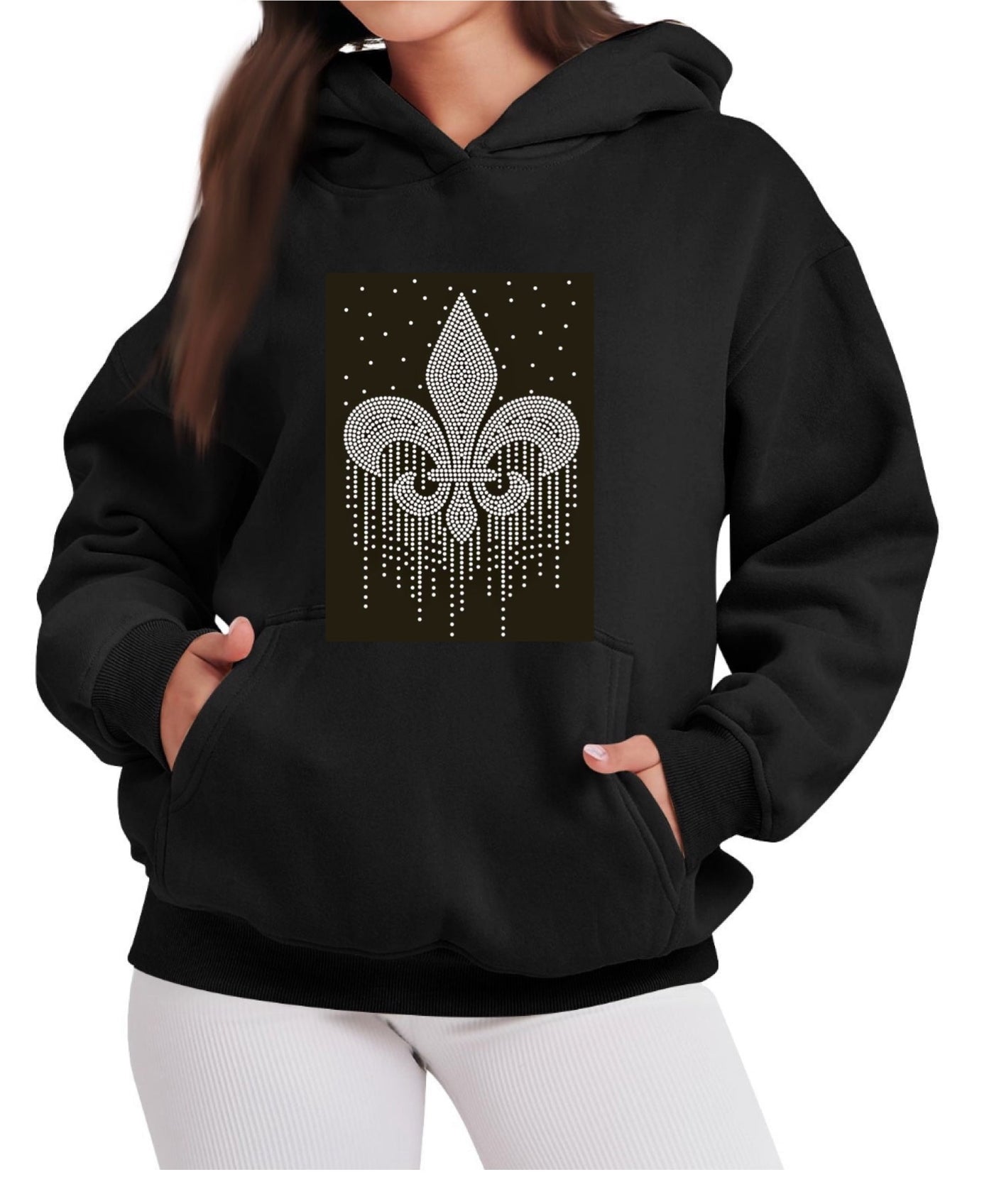 FLEUR DI LIS RHINESTONE TRANSFER