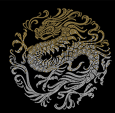 Chinese Dragon Metal Transfer