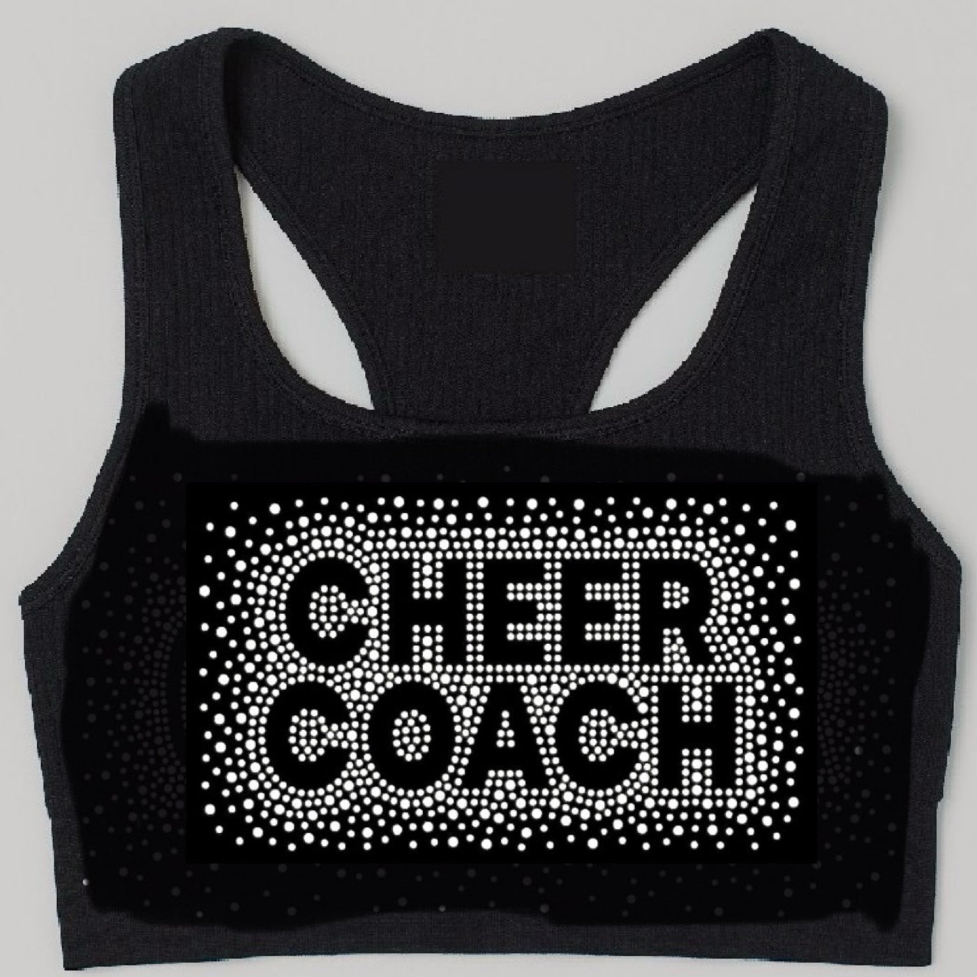 “FANNY PACK” & SPORTS BRA CHEER COACH AB RHINESTONE TRANSFERS