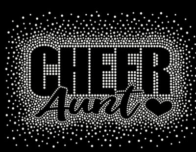 CHEER AUNT AB RHINESTONE BURST TRANSFER