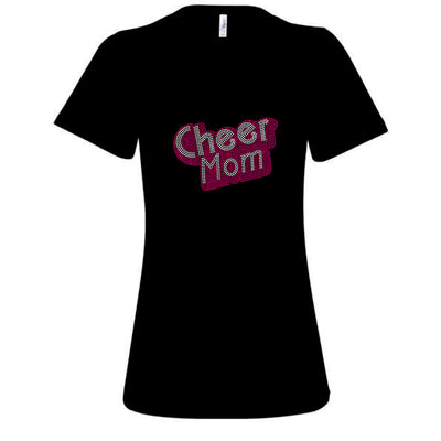 CHEER MOM “Barbie Pink” RHINESTONE TRANSFER