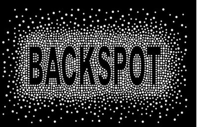 BACKSPOT AB RHINESTONES BLOCK FONT BURST TRANSFER