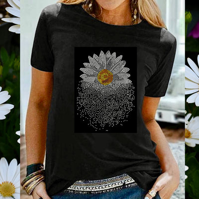 DAISY BURST RHINESTONE TRANSFER