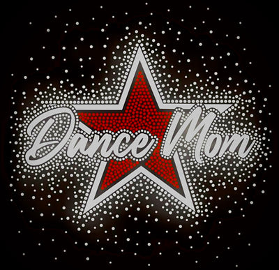 DANCE MOM STAR GLITTER & RHINESTONE TRANSFER