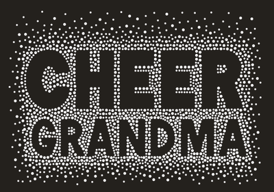 CHEER GRANDMA AB RHINESTONES BURST TRANSFER