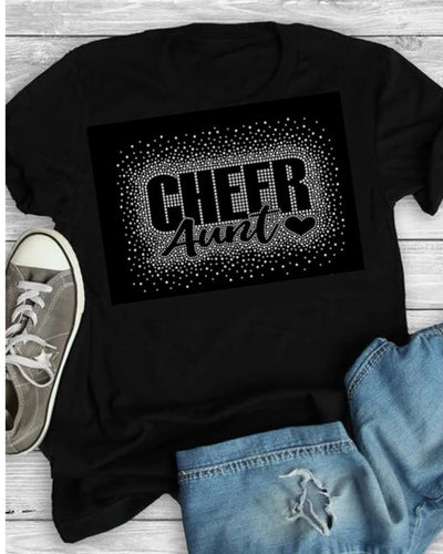 CHEER AUNT AB RHINESTONE BURST TRANSFER