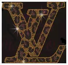 LV RHINESTONE TRANSFER