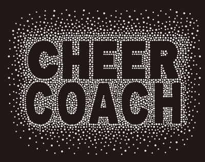 CHEER COACH AB RHINESTONE BURST TRANSFER